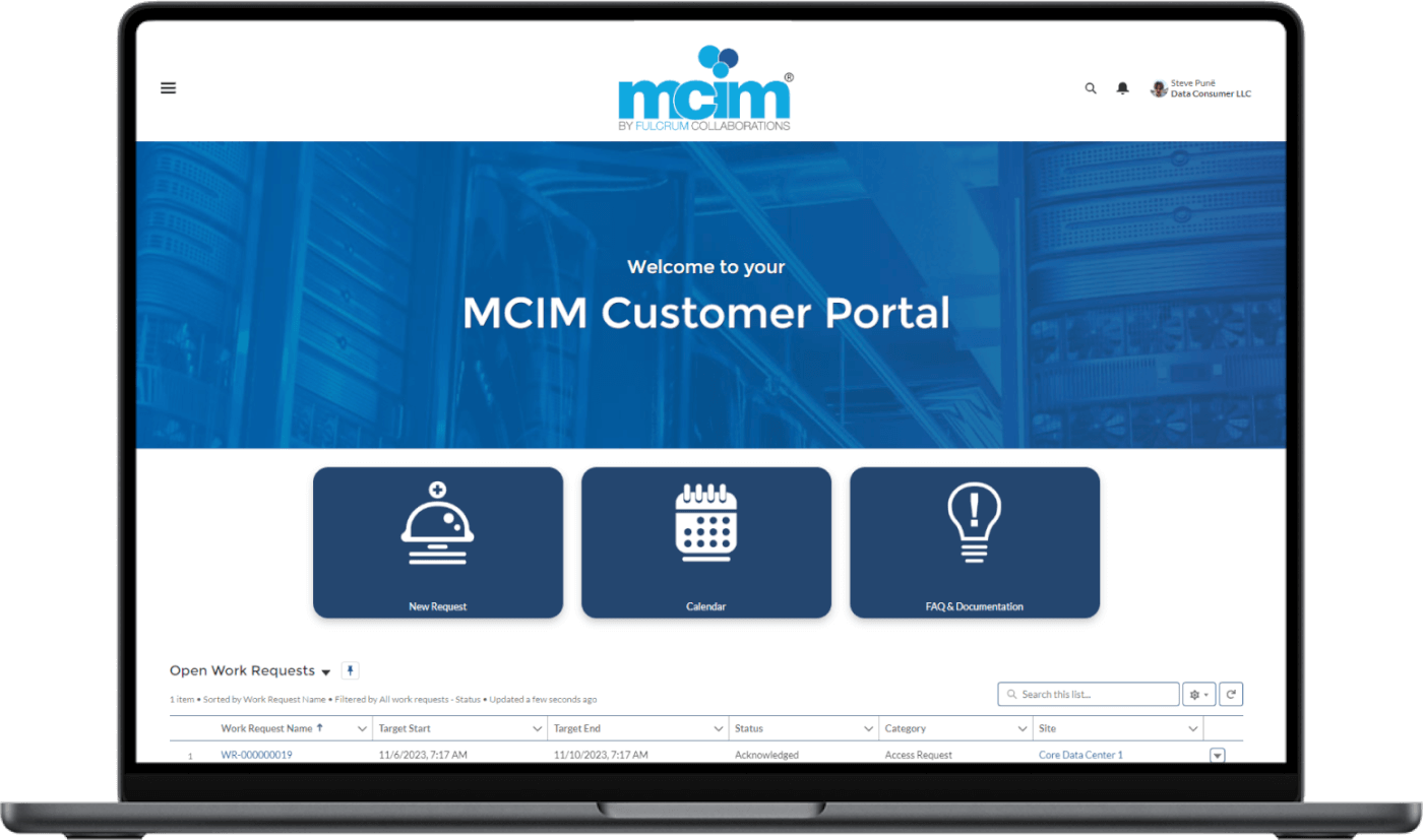 Branded Customer Portal Home Screen